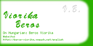 viorika beros business card